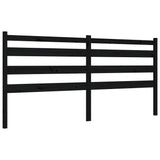 Bed Frame without Mattress Black 200x200 cm Solid Wood Pine 3192060