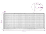Gabion with 3.5 mm Wire and 5x5 cm Mesh 200x30x100 cm 3462238