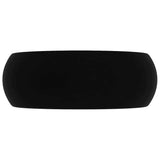 Luxury Wash Basin Round Matt Black 40x15 cm Ceramic 147008