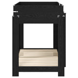 Bunk Bed for Kids Black Oak 80 x 160 cm Engineered Wood 3410548