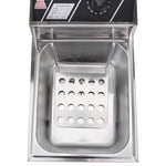 ZNTS EH81 2500W 220-240V 6.3QT/6L Stainless Steel Single Cylinder Electric Fryer UK Plug 56252372