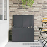Outdoor Storage Box Anthracite 80 x 50.5 x 50 cm Steel 874569
