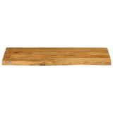 Table Top 90x40x2.5 cm Live Edge Solid Wood Mango 370755