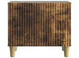 Bedside Cabinet Smoked Oak 43 x 34.5 x 50 cm Engineered Wood 894575