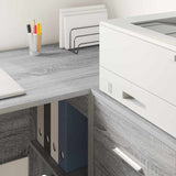 Corner Desk with Drawer Grey Sonoma 102 x 88 x 75 cm 3337278