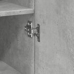 Slim Storage Cabinet Concrete Grey 45x42.5x225 cm Engineered Wood 3281290