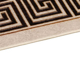 Rug Runner MARSA Black 80 x 450 cm Polyester and PVC 42023335