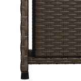 Garden Storage Cabinet Brown 50x55x115 cm Poly Rattan 365548