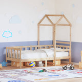 Day Bed with Roof without Mattress 80x200 cm Solid Wood 3282212
