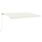 Manual Retractable Awning 500x350 cm Cream 3069017