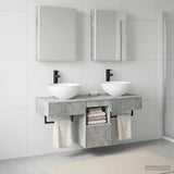 Bathroom Cabinet Set 5 pcs Concrete Grey Engineered Wood 3406290
