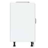 Sink Base Cabinet "Kalmar" High Gloss White 60x46x81,5 cm Engineered Wood 853439