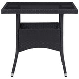 Garden Dining Set Black 3095910