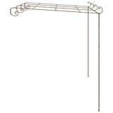 Garden Pergola Antique Brown 4x3x2.5 m Iron 313998
