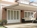 Retractable Awning Beige 600 x 300 cm Polyester and Aluminium 3331641