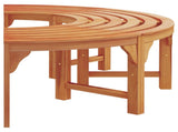 Tree Bench 2 pcs Natural 160 x 80 x 45cm Solid Eucalyptus Wood 3324835