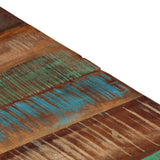 Coffee Table Silver Stainless Steel and Solid Wood Reclaimed 349960