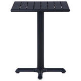 Garden Table Black 60x60x75 cm 49469