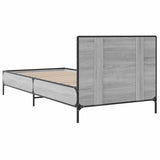 Bed Frame with Headboard Grey Sonoma 80 x 200 cm 8009110