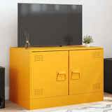TV Cabinet Mustard Yellow 67x39x44 cm Steel 841637