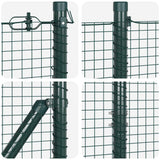 Welded Wire Fence with Spikes 10 x 1.4 m 3352055