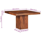 Dining Table 120x120x77 cm Solid Wood Acacia 4102379