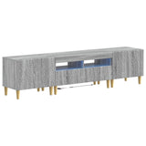 5 Piece LED TV Cabinet Grey Sonoma Engineered Wood 3416767