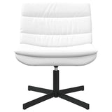 Swivel Chair White 63 x 75 x 76 cm PU 42007345