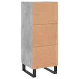 ZNTS Sideboard Concrete Grey 34.5x34x90 cm Engineered Wood 830472