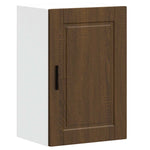 ZNTS Kitchen Wall Cabinet Porto Brown Oak Engineered Wood 854034