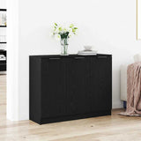 Sideboard Black Oak 90.5 x 30 x 70 cm Engineered Wood 862740