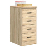 Garage Storage Cabinet Sonoma Oak 40x51x85 cm Solid Wood Pine 860591
