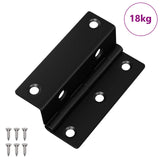 Hinge 537 pcs Black 38 x 17 x 60 mm Iron 864670