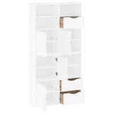 Side Cabinets 4 pcs "ODDA" White 40x24x79 cm Solid Wood Pine 3365351