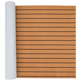 Boat Mat Brown with Black Lines 240 x 90 x 0.5 cm EVA 42008460