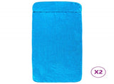 Beach Towels 2 pcs Turquoise 75x200 cm Fabric 400 GSM 362680