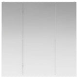 Bathroom Mirror Cabinet White 70 x 14.5 x 70 cm Engineered wood 889087