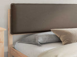 Bed Frame with Upholstered Headboard Taupe 180 x 200 cm 877822