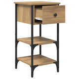 Bedside Cabinet 2 pcs Brown 33.5 x 36 x 70 cm Engineered Wood 871239