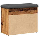 Shoe Bench Old Wood 62x32x50 cm Engineered Wood 857629