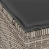 Garden Dining Set Grey Poly Rattan 42007920