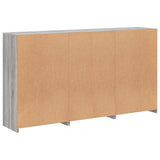 Sideboard with LED Lights Grey Sonoma 181.5x37x100 cm 3209154