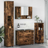 Bathroom Furniture Set 4 pcs Smoked Oak 3393048