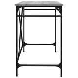 Desk Grey Sonoma 100x50x75 cm Engineered Wood and Iron 826722