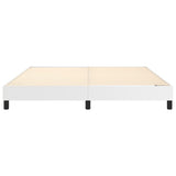 Box Spring Bed Frame White Super King Faux Leather 3121186