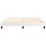 ZNTS Bed Frame without Mattress White Super King Faux Leather 3121186