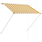 143752 Retractable Awning 150x150 cm Yellow and White