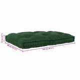 Sofa Cushion Green 120 x 80 x 12 cm Fabric 4019091