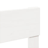 Bed Frame without Mattress White 140x200 cm Solid Wood Pine 3302295