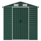 Garden Shed Green 191x130x198 cm Galvanised Steel 3188231